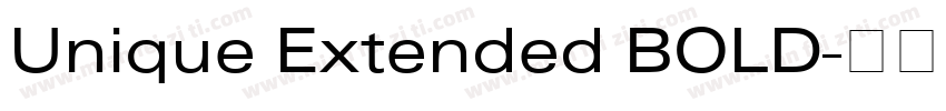 Unique Extended BOLD字体转换